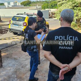 Fotos de Homem é executado com 14 tiros no quintal de uma residência, em Maringá 