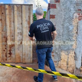 Fotos de Homem é executado com 14 tiros no quintal de uma residência, em Maringá 