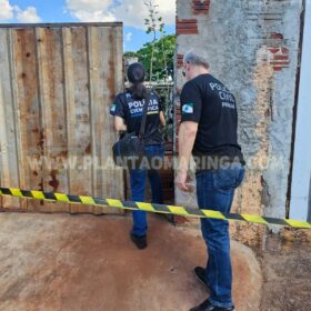 Fotos de Homem é executado com 14 tiros no quintal de uma residência, em Maringá 