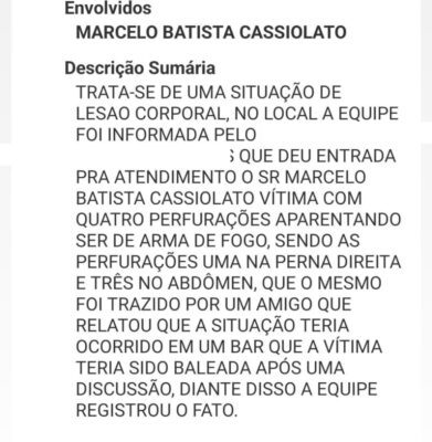 Homem é morto após ser baleado com quatro tiros durante discussão em bar de Maringá Foto 1 Fotos de Homem é morto após ser baleado com quatro tiros durante discussão em bar de Maringá