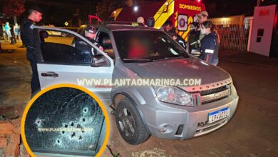 Fotos de Homem morre após ser alvejado por diversos tiros dentro de carro, em Sarandi