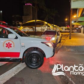 Fotos de Homem socorrido com ferimentos grave após ser esfaqueado na Praça Raposo Tavares em Maringá