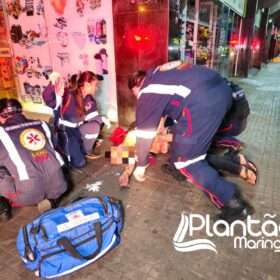 Homem socorrido com ferimentos grave após ser esfaqueado na Praça Raposo Tavares em Maringá Foto 1 Fotos de Homem socorrido com ferimentos grave após ser esfaqueado na Praça Raposo Tavares em Maringá