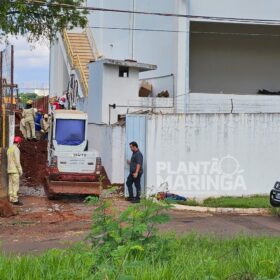 Fotos de Trabalhadores são soterrados em uma obra em Maringá, um deles morreu no local