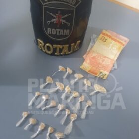Fotos de Traficante é baleado ao tentar pegar arma de policial da Rotam, em Maringá