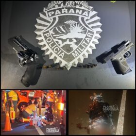 Um passageiro e um assaltante morrem durante assalto a ônibus na PR-444  Foto 1 Fotos de Um passageiro e um assaltante morrem durante assalto a ônibus na PR-444