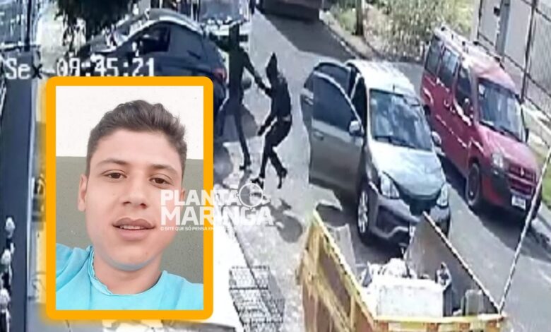 Fotos de Vídeo mostra homens encapuzados executando homem na frente da esposa e da filha com 19 tiros em Maringá