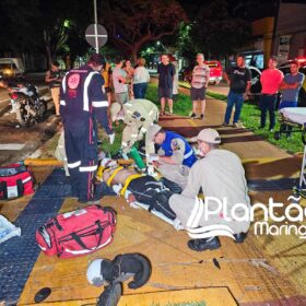 Fotos de Jovem vítima de acidente envolvendo duas motos em Maringá, morre no hospital