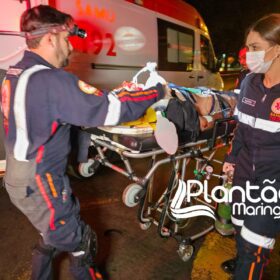 Fotos de Jovem vítima de acidente envolvendo duas motos em Maringá, morre no hospital