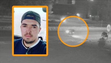 Fotos de Câmera de segurança registrou motociclista na contramão em Maringá