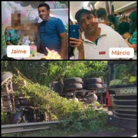 Fotos de Morre segunda vítima de acidente com caminhão betoneira em Maringá