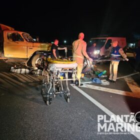 Fotos de Motociclista fica em estado gravíssimo após colisão com caminhão entre Maringá e Floresta