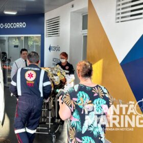 Fotos de Motociclista pode ter pé amputado após motorista invadir preferencial em Maringá