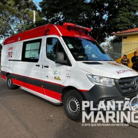 Motociclista pode ter pé amputado após motorista invadir preferencial em Maringá Foto 1 Fotos de Motociclista pode ter pé amputado após motorista invadir preferencial em Maringá