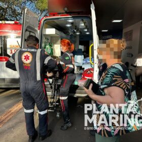 Fotos de Motociclista pode ter pé amputado após motorista invadir preferencial em Maringá