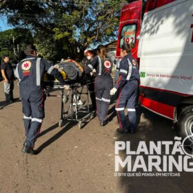 Fotos de Motociclista pode ter pé amputado após motorista invadir preferencial em Maringá