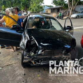 Fotos de Motociclista pode ter pé amputado após motorista invadir preferencial em Maringá