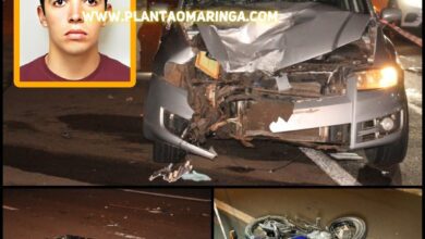 Fotos de Motociclista que morreu após colisão frontal na Avenida Colombo em Maringá é identificado 