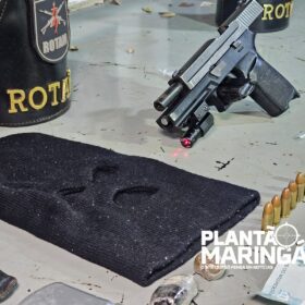 Fotos de Polícia prende homem com pistola, touca balaclava e cocaína em Maringá 