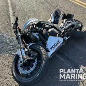 Fotos de Vídeo mostra acidente com moto de alta cilindrada que matou motociclista e pedestre em Maringá; as vítimas foram identificadas
