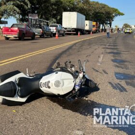 Fotos de Vídeo mostra acidente com moto de alta cilindrada que matou motociclista e pedestre em Maringá; as vítimas foram identificadas
