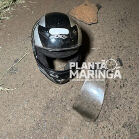 Fotos de Vídeo mostra carro contramão atingido moto e deixando motociclista em estado grave em Maringá