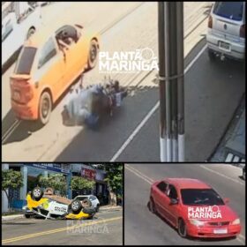 Vídeo mostra motociclista sendo baleado enquanto andava de moto; durante o atendimento uma viatura da Polícia Militar capotou Foto 1 Fotos de Vídeo mostra motociclista sendo baleado enquanto andava de moto; durante o atendimento uma viatura da Polícia Militar capotou
