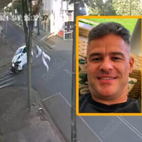Fotos de Câmera de segurança registrou acidente que matou açougueiro em Maringá
