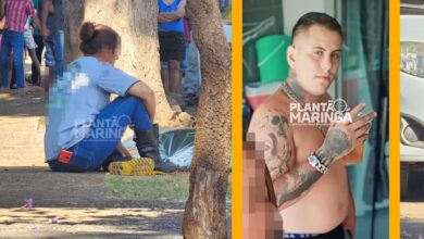 Fotos de Jovem é executado na porta de escola e mãe fica sentada ao lado do corpo do filho 