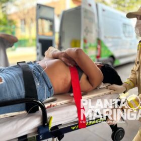 Fotos de Mulher é esfaqueada na praça Raposo Tavares em Maringá