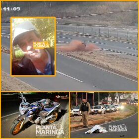 Fotos de Câmera registra acidente que matou idoso em Mandaguaçu 