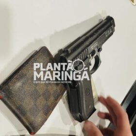 Fotos de Policial Militar que havia acabado de sair do serviço evita assalto a posto de combustíveis em Maringá
