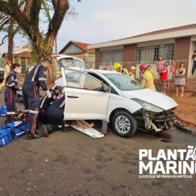 Vídeo mostra acidente impressionante que deixou mãe e dois filhos feridos em Maringá Foto 1 Fotos de Vídeo mostra acidente impressionante que deixou mãe e dois filhos feridos em Maringá