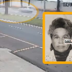Fotos de Câmera de segurança registrou idosa de 81 anos sendo atropelada em Maringá