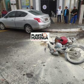 Fotos de Impacto violento provoca explosão de moto em acidente de trânsito em Marialva