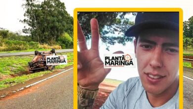 Fotos de Jovem morre após ser ejetado de carro em capotamento na PR-323