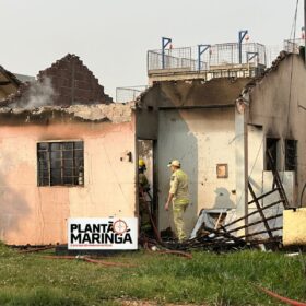 Fotos de Mãe morre e filho é intubado após incêndio a residência em Maringá 