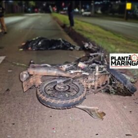 Motociclista morre ao colidir em caminhão parado em rodovia PR-487 Foto 1 Fotos de Motociclista morre ao colidir em caminhão parado em rodovia PR-487