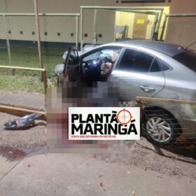 Motorista morre após bater carro em mureta de praça do pedágio desativado entre Marialva e Mandaguari Foto 2 Fotos de Motorista morre após bater carro em mureta de praça do pedágio desativado entre Marialva e Mandaguari