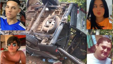 Fotos de Quatro vítimas de acidente com van que saiu da pista, capotou e bateu em árvore no Paraná são identificadas