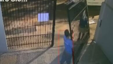 Fotos de Trio furta portão de residência em Sarandi; câmera de segurança flagra ação 