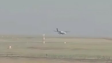 Fotos de Vento forte balança avião e piloto é obrigado arremeter voo em Maringá  