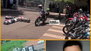 Fotos de Câmera de segurança registrou o momento em que jovem de 18 anos morre em acidente no Contorno Sul em Maringá 