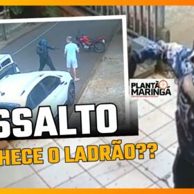 Fotos de Câmeras de segurança flagram homens assaltando casa em Maringá; veja vídeo