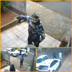 Fotos de Câmeras de segurança flagram homens assaltando casa em Maringá; veja vídeo