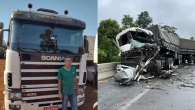 Fotos de Caminhoneiro que morreu em engavetamento na BR-277 é identificado
