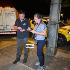 Fotos de Carro avança preferencial e mata agrônoma em Maringá