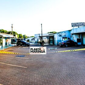 Fotos de Câmeras de segurança flagram homicídio em posto de combustíveis em Maringá