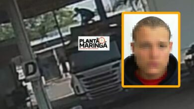 Fotos de Vídeo mostra homem morrendo após cair de caminhão em Maringá  