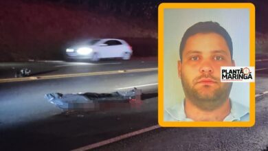 Fotos de Homem morre após acidente com moto de alta cilindrada com placa de Maringá